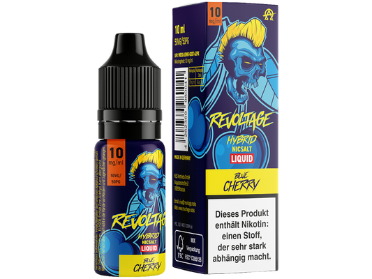 Revoltage - Hybrid Nikotinsalz Liquid - Blue Cherry - 10mg/ml - 20mg/ml