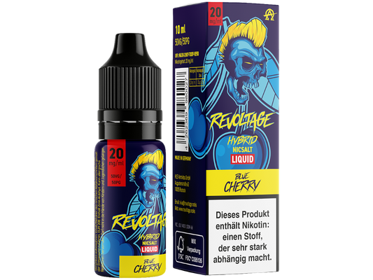 Revoltage - Tobacco Gold - Hybrid Nikotinsalz Liquid - Blue Cherry - 10mg/ml - 20mg/ml