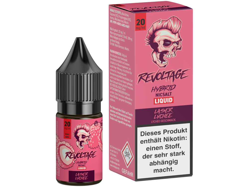 Revoltage - Hybrid Nikotinsalz Liquid - Laser Lychee