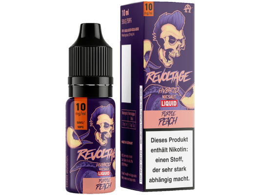 Revoltage - Tobacco Gold - Hybrid Nikotinsalz Liquid - Purple Peach - 10mg/ml - 20mg/ml