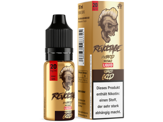 Revoltage - Hybrid Nikotinsalz Liquid - Tobacco Gold - 10mg/ml - 20mg/ml