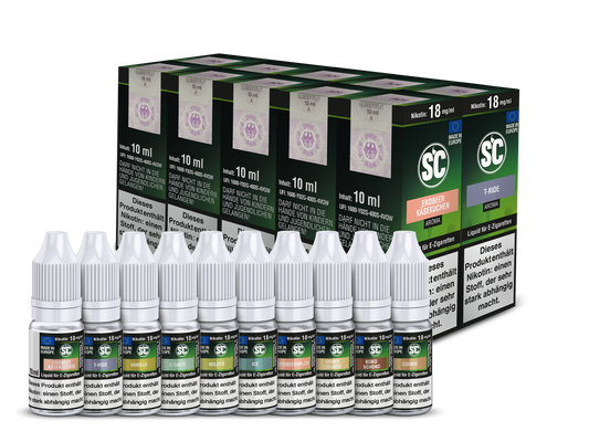 Gourmet Probierbox E-Zigaretten Liquid - von SC