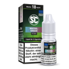 E-Zigarette in Verwendung mit Menthol-Kirsche Liquid, demonstriert den frischen Geschmack beim Dampfen.