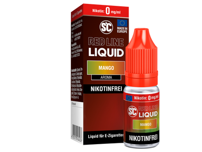 Die sorgfältig ausgewählten Inhaltsstoffe des SC Red Line Mango Nikotinsalz Liquid von RavenSmoke DE für ein erstklassiges Dampfen.