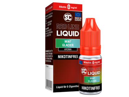 SC Red Line Mint Glacier Nikotinsalz Liquid in verschiedenen Nikotinstärken, perfekt für E-Zigaretten Nutzer.