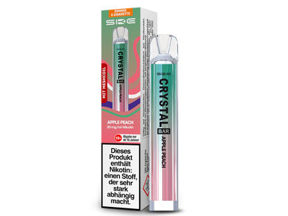 SKE - Crystal Bar Einweg E-Zigarette 20mg, 350 mAh, 600 Zügen & 27 Sorten
