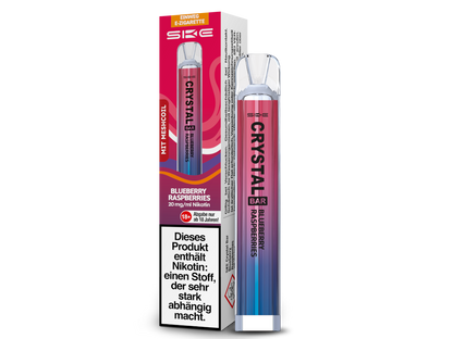 SKE - Crystal Bar Einweg E-Zigarette 20mg, 350 mAh, 600 Zügen & 27 Sorten