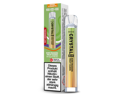 SKE - Crystal Bar Einweg E-Zigarette 20mg, 350 mAh, 600 Zügen & 27 Sorten