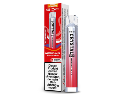 SKE - Crystal Bar Einweg E-Zigarette 20mg, 350 mAh, 600 Zügen & 27 Sorten