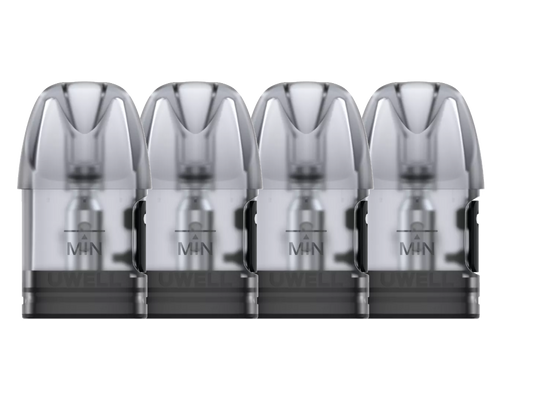 Uwell Caliburn A2 Pod 1,2 Ohm – vier Stück pro Packung mit 2 ml Tankvolumen für MTL Dampfen.