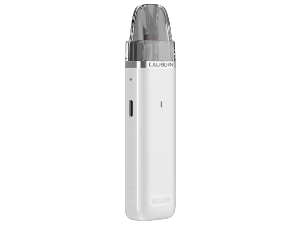 Uwell - Caliburn G3 Lite E-Zigaretten Set, darstellen von Bedienungsanleitung und Zubehörteilen.