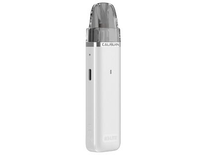 Uwell - Caliburn G3 Lite E-Zigaretten Set, darstellen von Bedienungsanleitung und Zubehörteilen.