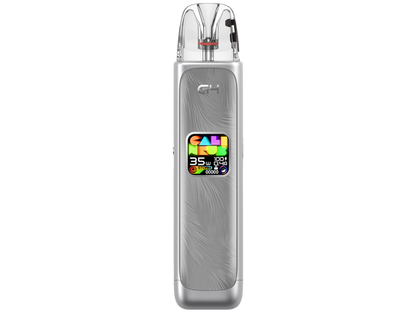 Uwell Caliburn G4 Set zeigt die zwei enthaltenen Pods für DL und MTL Dampfen mit entsprechenden Widerständen.