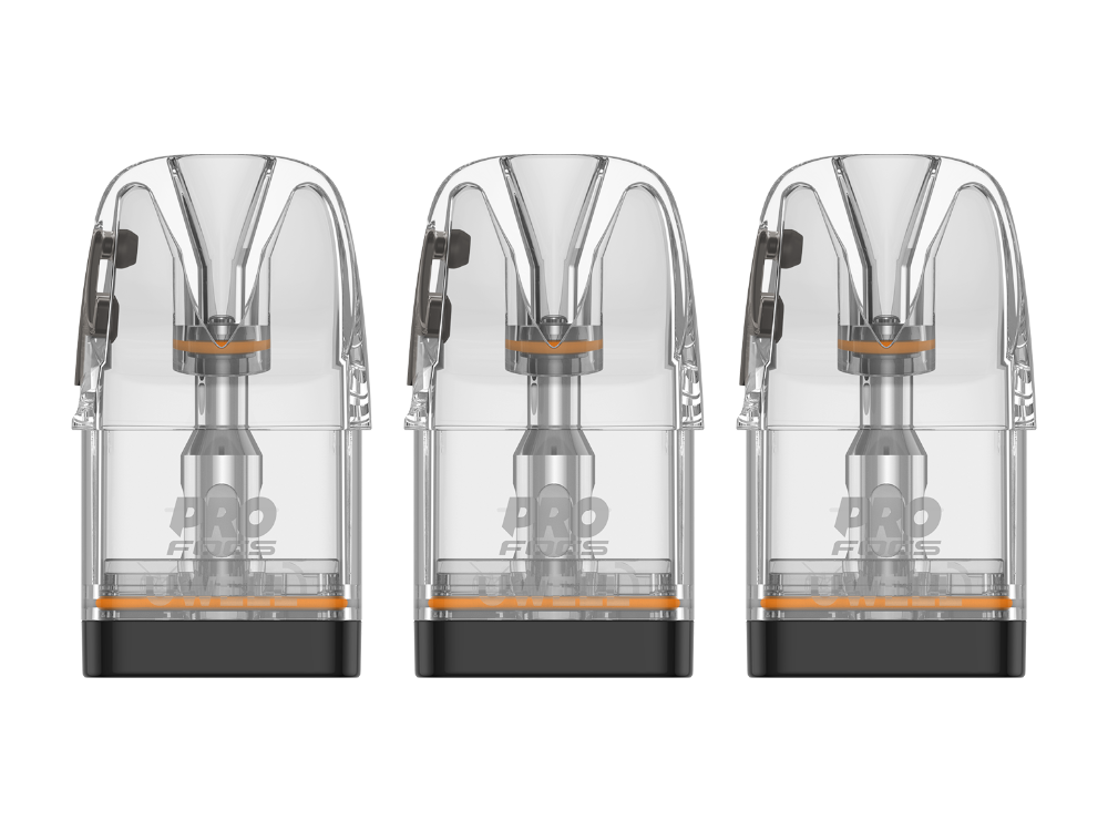 Inhalt der Verpackung: 3 Uwell Caliburn G4 Pods mit verschiedenen Widerständen von 0,4 bis 0,9 Ohm.