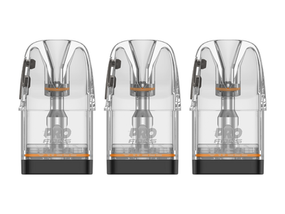 Inhalt der Verpackung: 3 Uwell Caliburn G4 Pods mit verschiedenen Widerständen von 0,4 bis 0,9 Ohm.