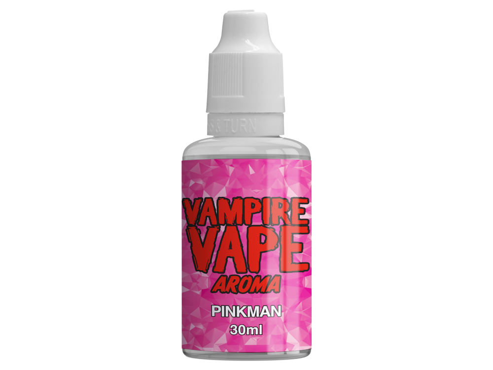 Vampire Vape - Aroma Pinkman 30 ml: Ein hochwertiges Dampfaroma aus dem Vereinigten Königreich mit fruchtigen Geschmackskomponenten von roten Beeren und Zitrone, ideal für den Einsatz in E-Zigaretten.