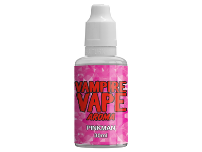 Vampire Vape - Aroma Pinkman 30 ml: Ein hochwertiges Dampfaroma aus dem Vereinigten Königreich mit fruchtigen Geschmackskomponenten von roten Beeren und Zitrone, ideal für den Einsatz in E-Zigaretten.