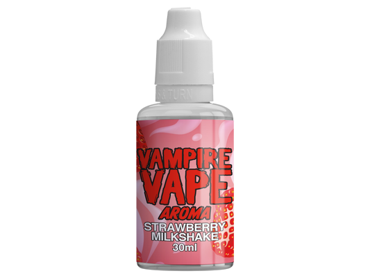 Vampire Vape Aroma Strawberry Milkshake 30 ml - leckeres Erdbeer-Milkshake Aroma für Dampfer, hergestellt in UK.