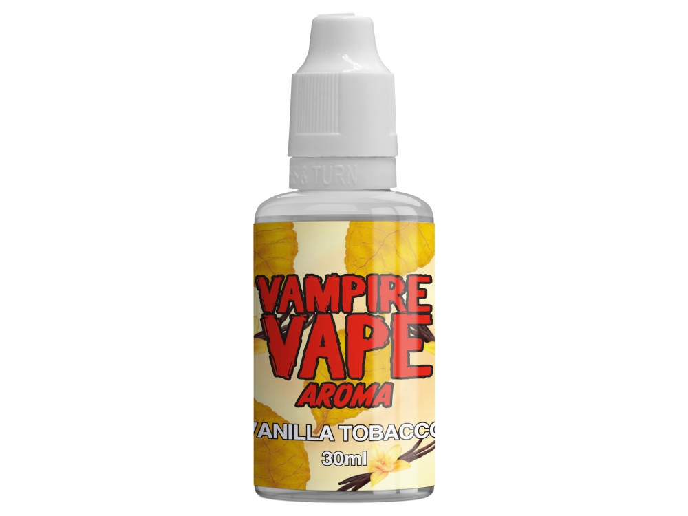 Vampire Vape - Aroma Vanilla Tobacco 30 ml, hochwertige Aromabasis mit tabakiger Vanille-Note, ideal für E-Liquids.