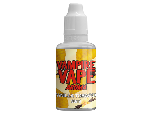 Vampire Vape - Aroma Vanilla Tobacco 30 ml, hochwertige Aromabasis mit tabakiger Vanille-Note, ideal für E-Liquids.