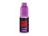 Detailansicht des etikettierten Vampire Vape - Berry Menthol E-Zigaretten Liquid, das die fruchtigen und kühlen Geschmackskomponenten hervorhebt.