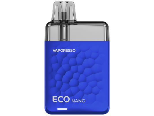 Vaporesso ECO Nano E-Zigaretten Set mit kompaktem Design und 1000 mAh Akku, abgebildet in verschiedenen Perspektiven.
