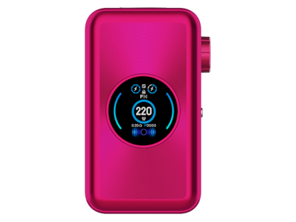 Vaporesso - Gen Max 220 Watt Akkuträger mit AXON-Chipsatz, Ansicht von vorne, zeigt das 0,96” TFT-Farbdisplay.