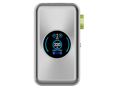 Vaporesso - Gen Max 220 Watt Akkuträger, seitliche Ansicht zur Verdeutlichung des Designs und der Ergonomie.