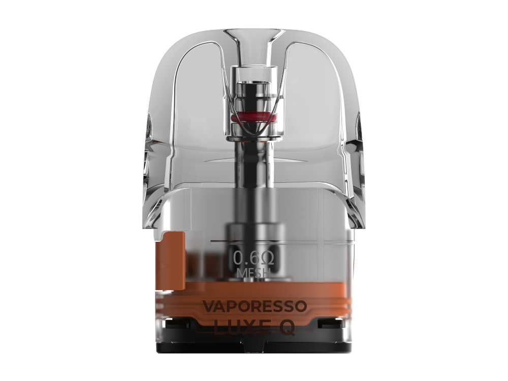 Vaporesso LUXE Q Mesh Pod - 0,6 Ohm Variante im Detail, kompatibel mit 2ml Tankvolumen, ideal für qualitativ hochwertigen Dampfgenuss.
