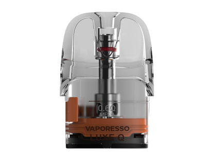 Vaporesso LUXE Q Mesh Pod - 0,6 Ohm Variante im Detail, kompatibel mit 2ml Tankvolumen, ideal für qualitativ hochwertigen Dampfgenuss.