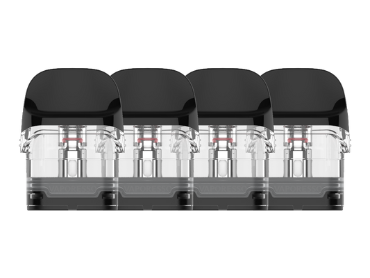 Vaporesso LUXE Q Mesh Pods 2ml und 3ml mit verschiedenen Widerständen 0,6 Ohm, 0,8 Ohm, 1,0 Ohm und 1,2 Ohm, ideal für Dampfgenuss.