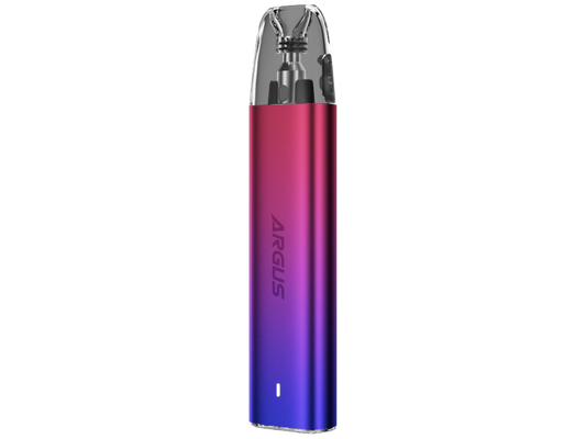 Detailansicht der VooPoo Argus G2 Mini mit wiederbefüllbarer Argus Top Fill Cartridge.