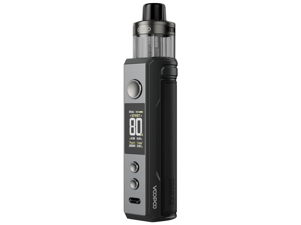 VooPoo - Drag X2 E-Zigaretten Set Mit 80 Watt, 5ml Tank, Top-Airflow & GENE TT 2.0 Chipsatz
