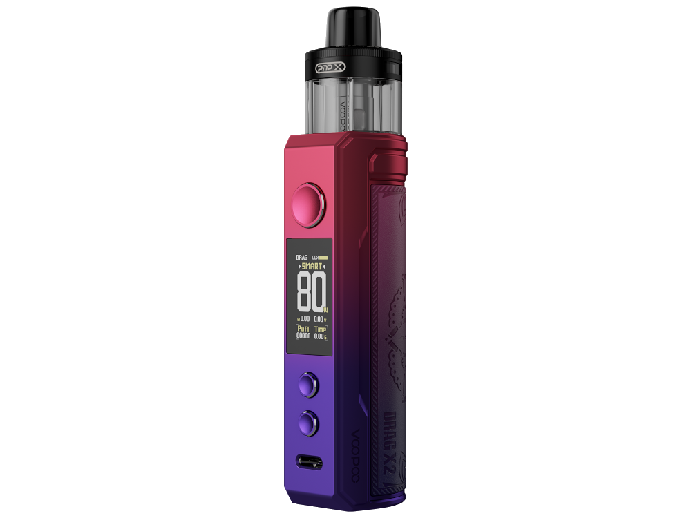 VooPoo - Drag X2 E-Zigaretten Set Mit 80 Watt, 5ml Tank, Top-Airflow & GENE TT 2.0 Chipsatz