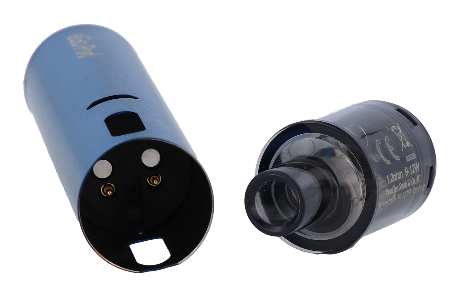 InnoCigs - eGo POD E-Zigaretten Set im Gebrauch, ihren hochwertigen 1000mAh Akku und benutzerfreundlichen Tank design, verfügbar bei RavenSmoke DE.