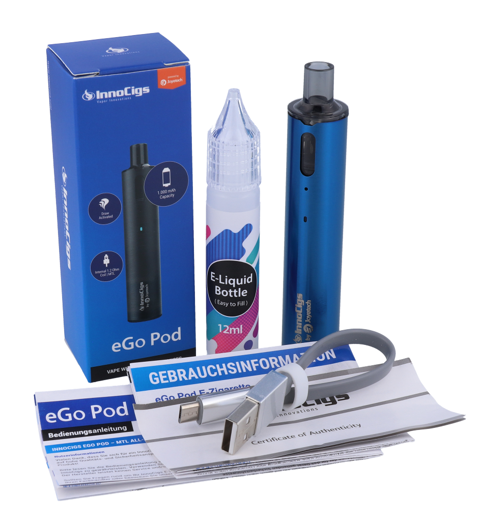 Vielfältige Anwendungen des InnoCigs - eGo POD E-Zigaretten Sets, das von RavenSmoke DE angeboten wird, für optimales Dampfen und Benutzerfreundlichkeit.