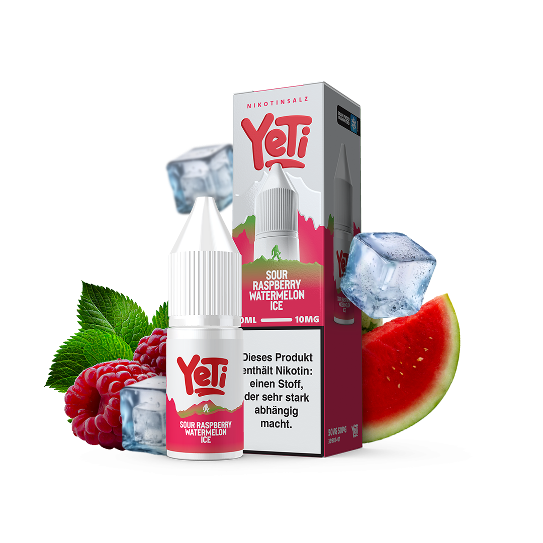 Sour Raspberry Watermelon Ice Overdozed - Yeti Summit Nikotinsalz 20mg