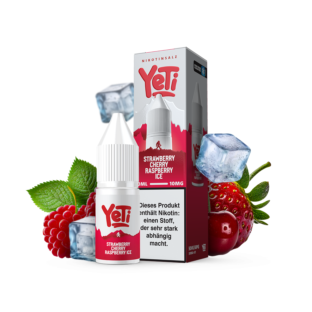 Strawberry Cherry Raspberry Ice Overdozed - Yeti Summit Nikotinsalz...