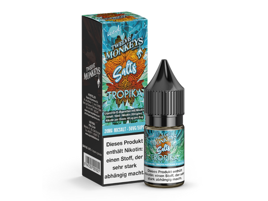 Twelve Monkeys - Iced - Nikotinsalz Liquid - Tropika