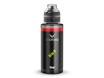 Vagrand Longfills 10 ml - Drip It mit Piktogrammen und Sicherheitswarnungen gemäß CLP-Verordnung, ideal für Vaporizers.