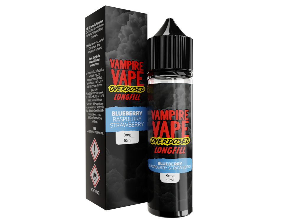 Vampire Vape - Overdosed - Longfills 10 ml - Blueberry Raspberry Strawberry