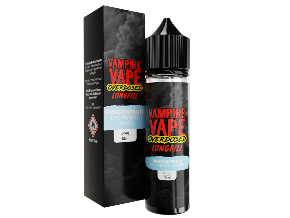 Vampire Vape - Overdosed - Longfills 10 ml - Dragonfruit Raspberry Grape
