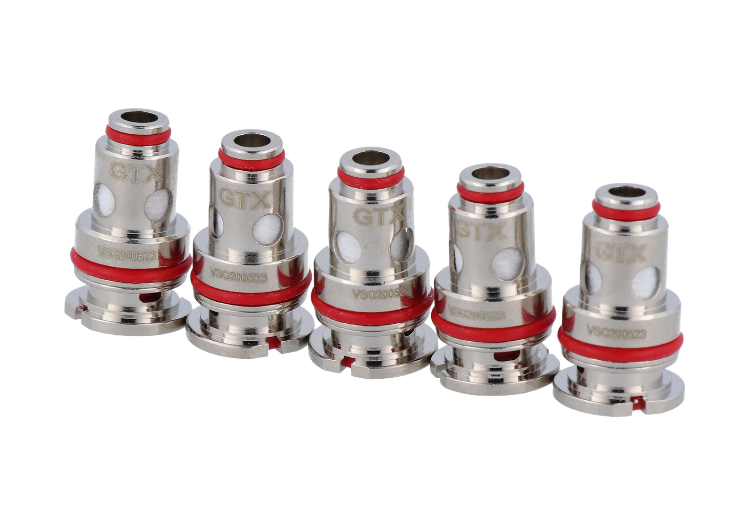 Widerstandstabelle der Vaporesso GTX Mesh Heads, zeigt die Leistungseinstellungen von 0,2 Ohm bis 1,2 Ohm für besten Dampfgenuss.