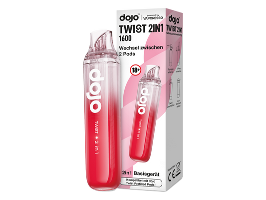 Vaporesso Dojo Twist 2in1 Akku 950 mAh - Kompaktes Design und innovative Zugautomatik für Dampferlebnis.