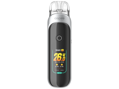 Zwei Pods der Aspire Pixo E-Zigarette, bereit für den Einsatz, auf einem dunklen Hintergrund.