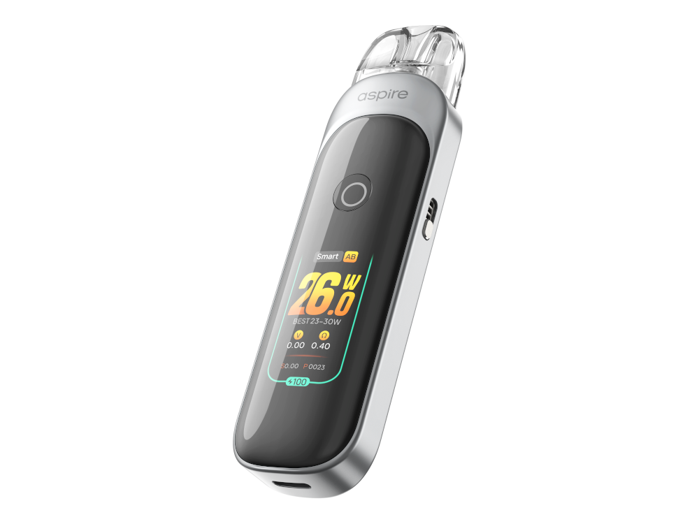 Aspire Pixo E-Zigarette zusammen mit einer Auswahl an Liquids auf einem stilvollen Untergrund.
