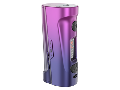 Nahaufnahme des Aspire Boxxer 80 Watt Akkuträgers, der die Qualität und Verarbeitung hervorhebt
