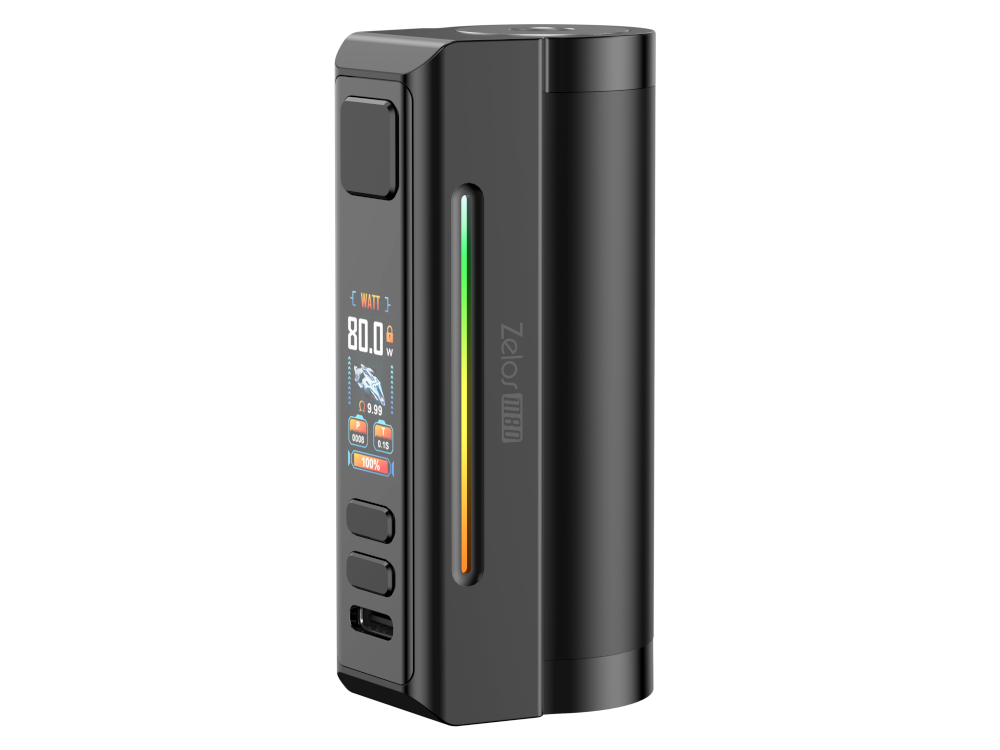 USB-C Anschluss des Aspire Zelos M80 Akku für schnelle Aufladung mit 2A Ladestrom.