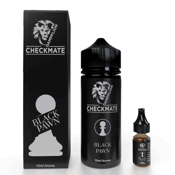 Dampflion Checkmate Aromaflasche in 10ml, präsentiert die fruchtige Lychee und kühle Kaktusnote in einer 120ml Flasche von RavenSmoke DE. Ideal für Dampfer, die ein frisches und fruchtiges Aroma suchen.