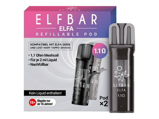 Elfbar - Elfa Leer-Pod (2 Stück pro Packung)